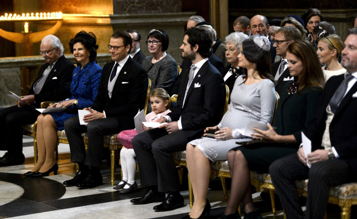 Sweden's King Carl Gustaf, Queen Silvia, Prince Daniel, Princess Estelle, Prince Carl Philip, Princess Sofia, Princess Madeleine and Christopher O'Neill