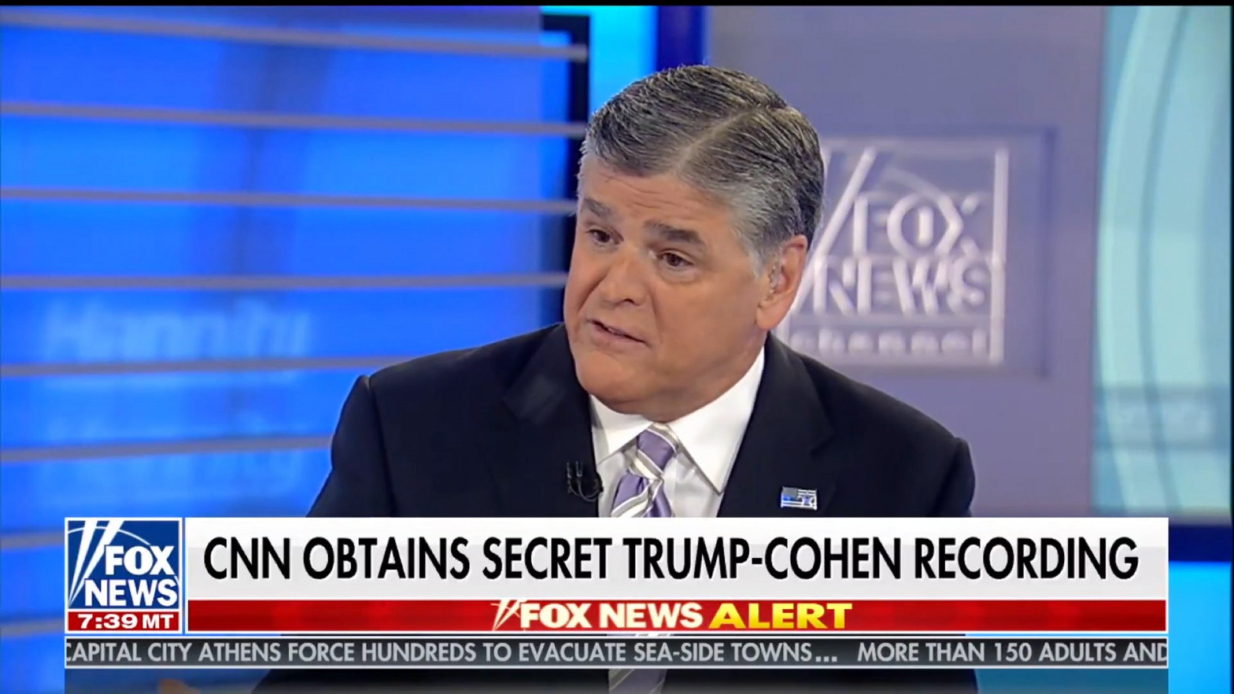 Sean Hannity Says Trump-Cohen Tape Is A Dud Because Audio Is Too Muffled