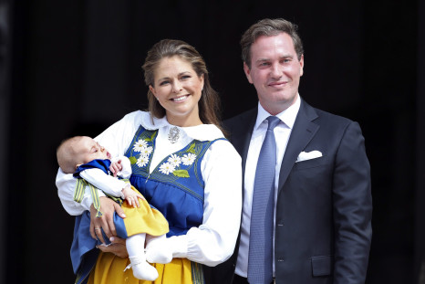Sweden's Princess Madeleine, her daughter Princess Leonore and husband Chris O'Neill