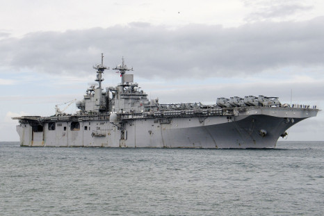 USS Boxer off the coast of Kenya. 
