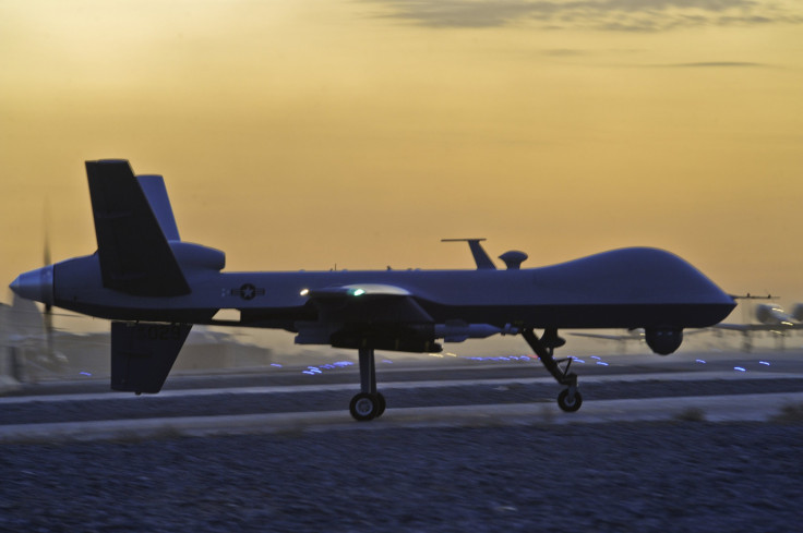 An MQ-9 Reaper drone preparing for a mission in Afghanistan.