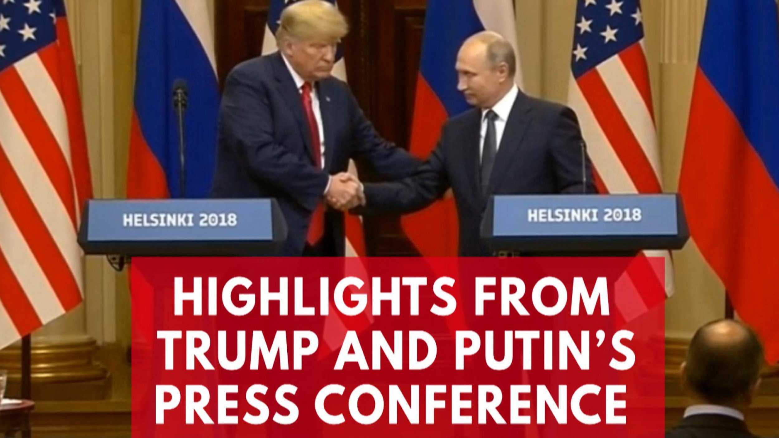 Highlights From Donald Trump And Vladimir Putins Summit Meeting In Helsinki 