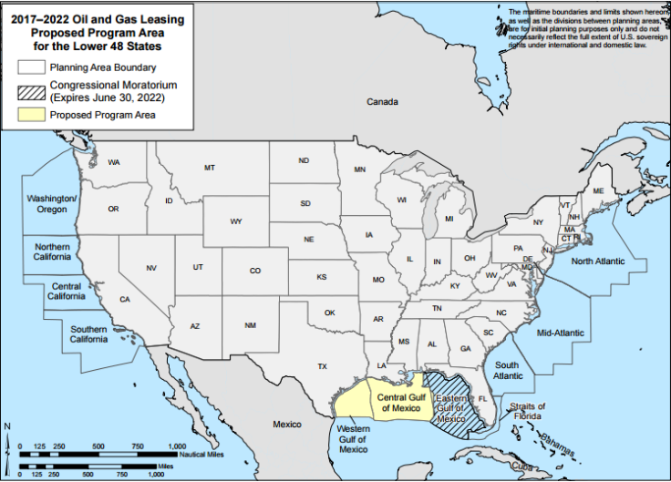 Offshore Oil Map