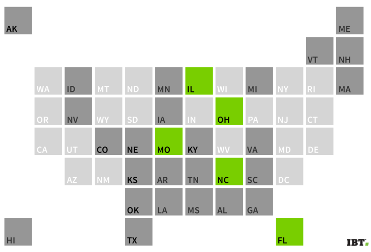 Super Tuesday 3 AKA Super Duper Tuesday Map March 15 states