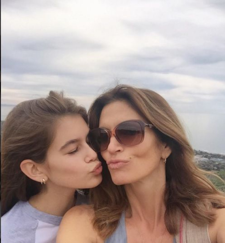 Kaia Gerber and her mom Cindy Crawford