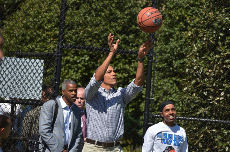 obama basketball