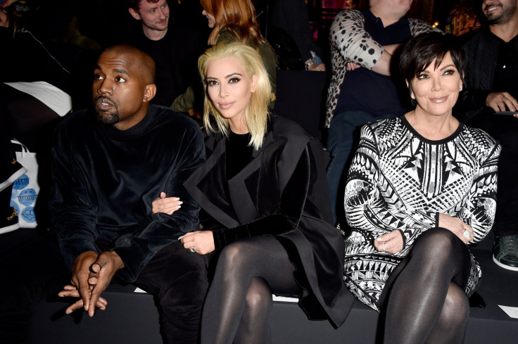 Kris Jenner Kanye West Kim Kardashian babysit, Paris Fashion show