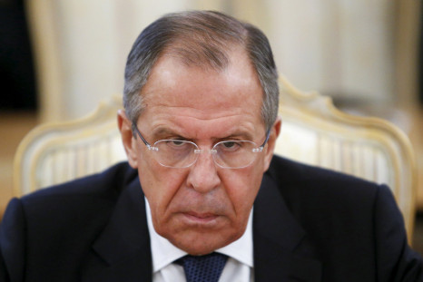 Russia's Foreign Minister Sergei Lavrov during a meeting. 