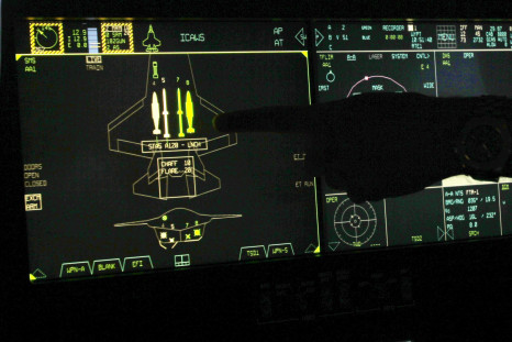 The cockpit display of an F-35