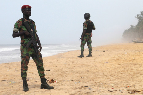 Soldiers in Grand-Bassam, Ivory Coast