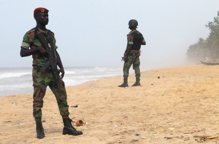 Soldiers in Grand-Bassam, Ivory Coast