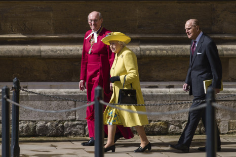 Britain's Queen Elizabeth, Dean of Windsor David Conner, Prince Philip