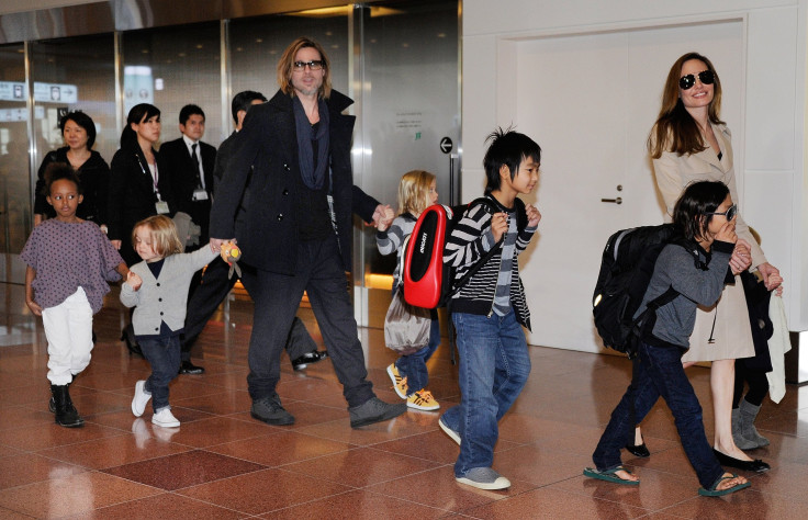 Brad Pitt photo children London Angelina divorce
