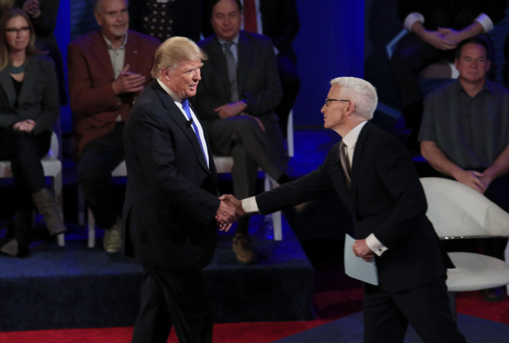 Donald Trump and Anderson Cooper