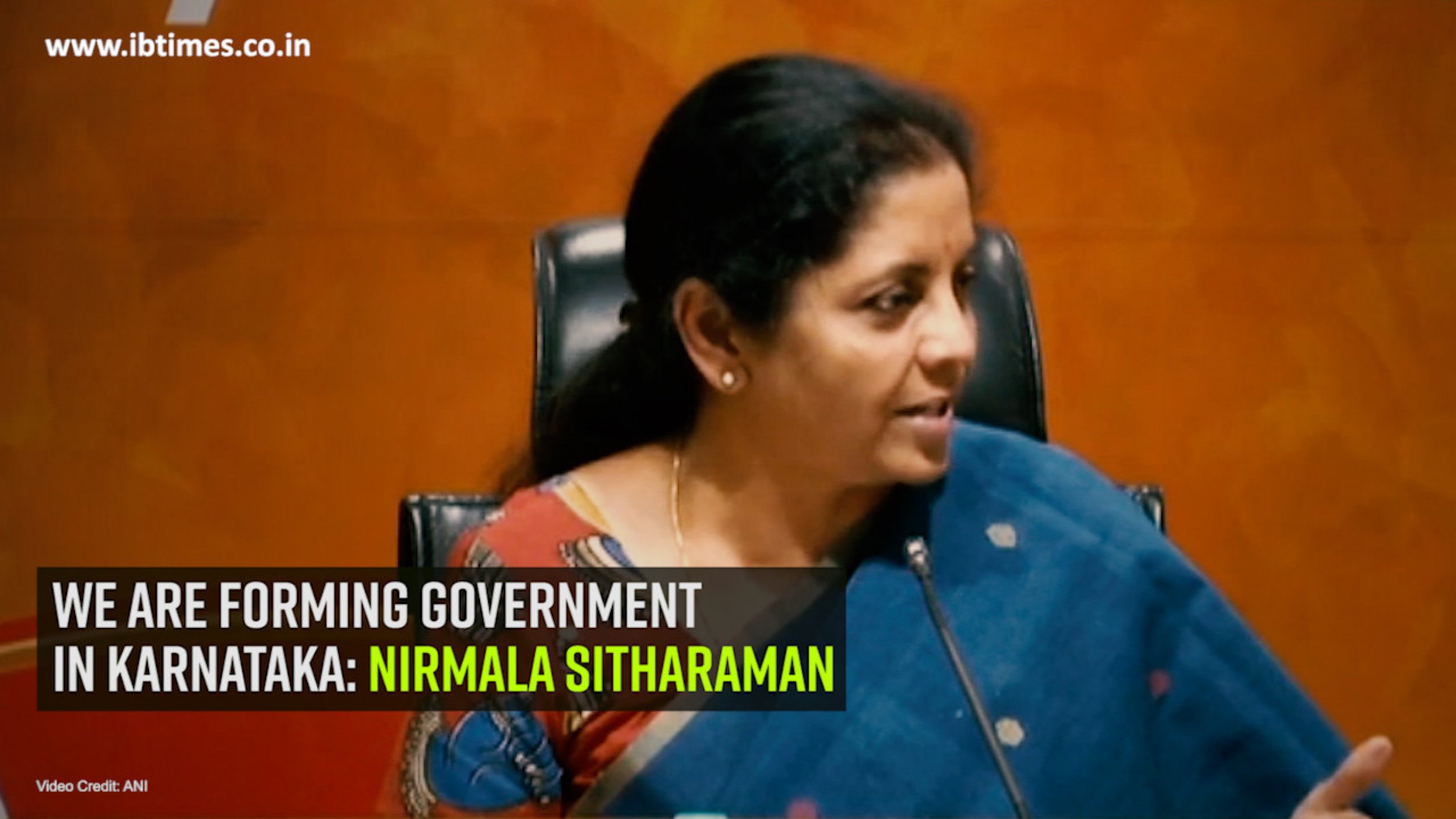 We are forming government in Karnataka Nirmala Sitharaman 