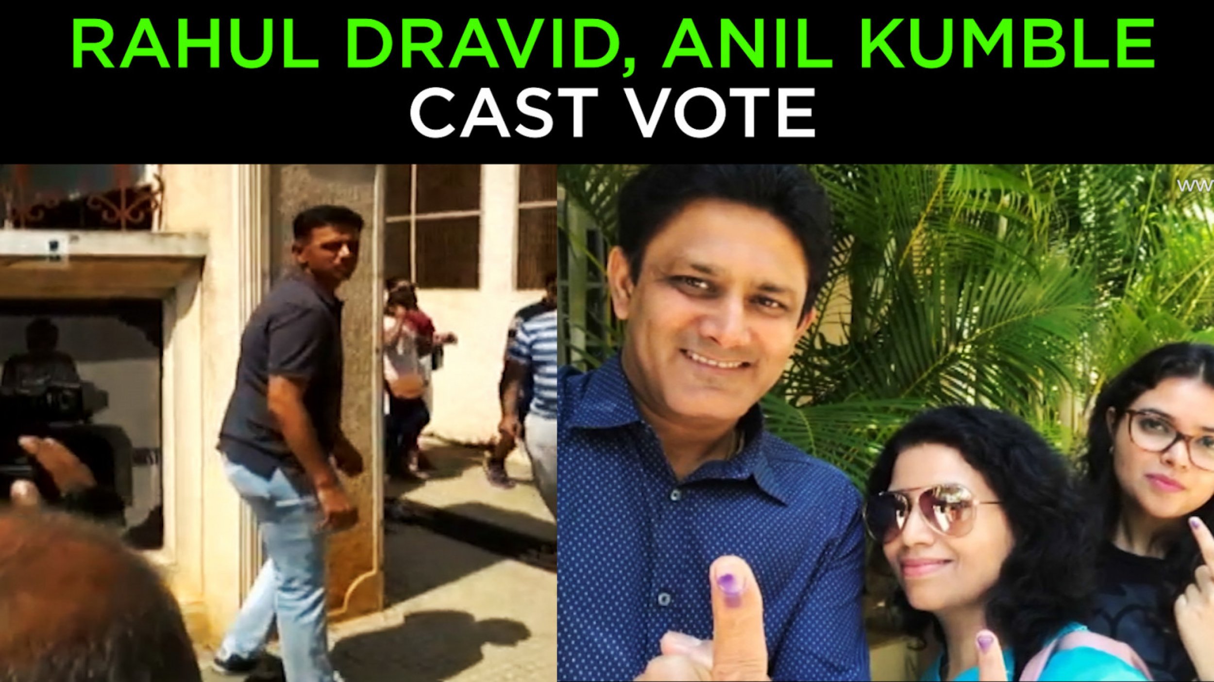 Rahul Dravid, Anil Kumble cast vote