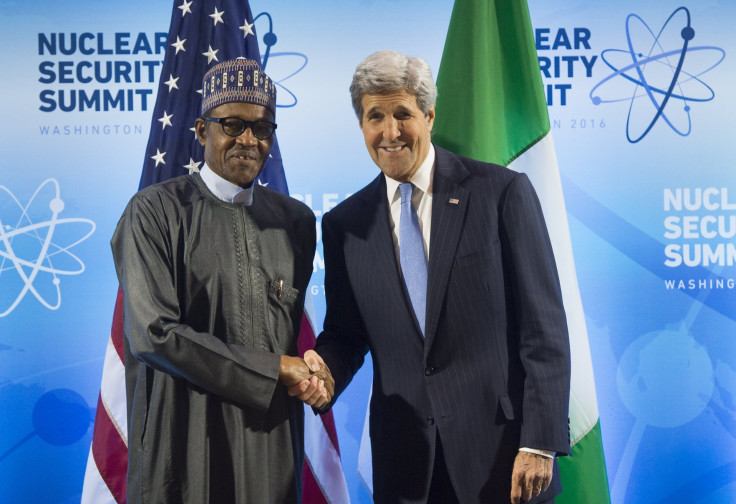 John Kerry and Muhammadu Buhari