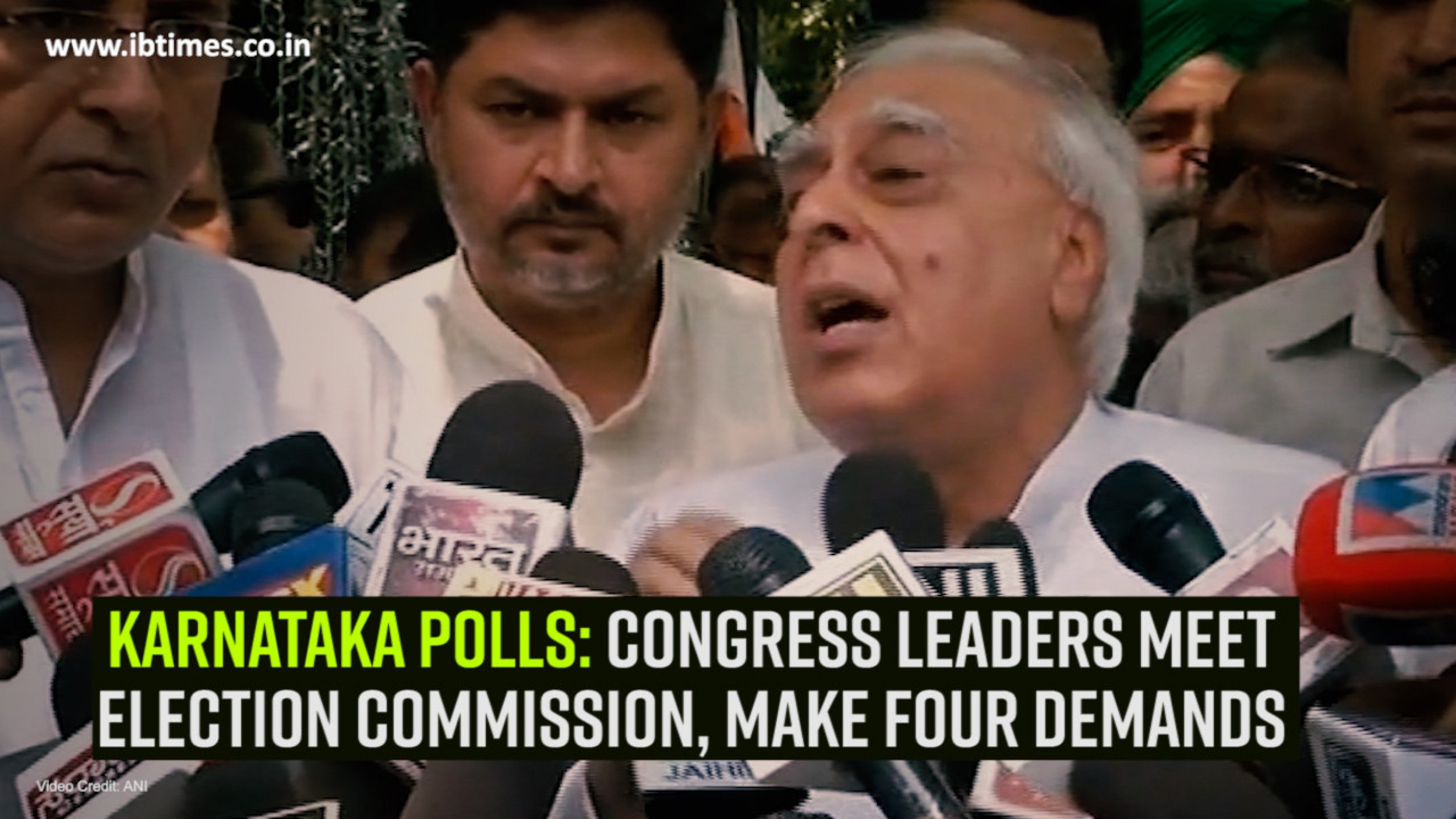 Karnataka polls Congress leaders meet Election Commission, make four demands