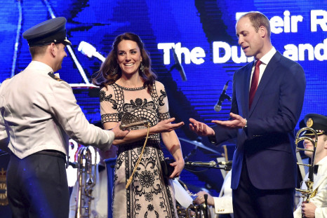 Catherine, Duchess of Cambridge in an Alice Temperley gown
