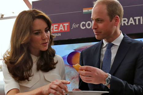 Britain's Prince William and his wife Kate