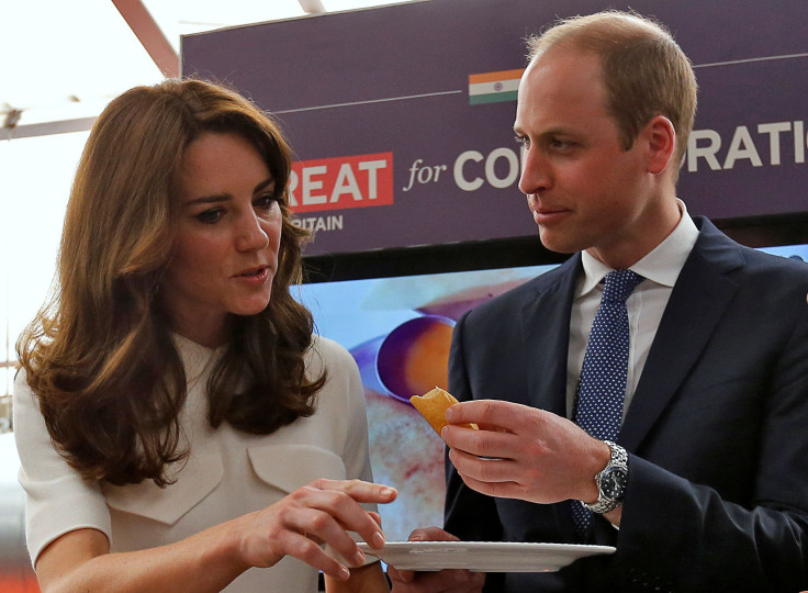 Britain's Prince William and his wife Kate