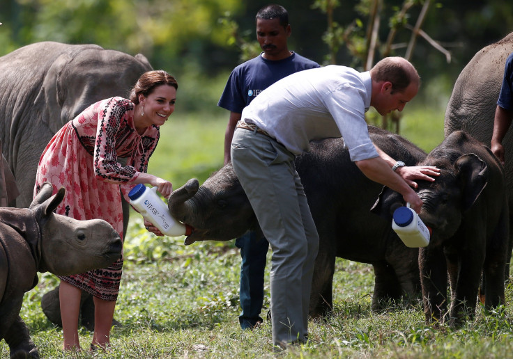 Britain's Prince William and his wife Catherine, the Duchess of Cambridge