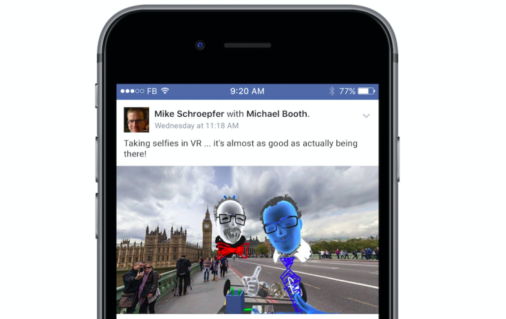 facebook selfie vr
