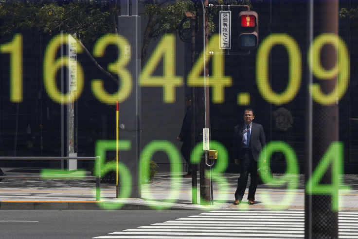 Nikkei board reflected