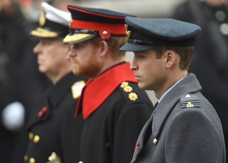 Princes William, Harry and Andrew