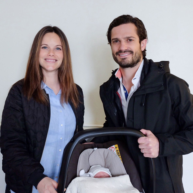 Prince Carl Philip and Princess Sofia with their baby