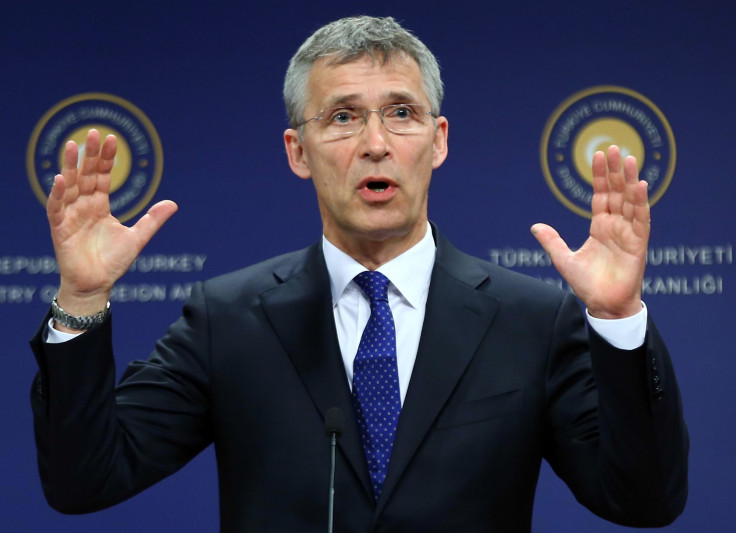 NATO Jens Stoltenberg refugee Aegean Sea Greece Turkey