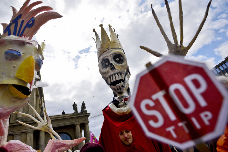 ttip protesters hanover germany