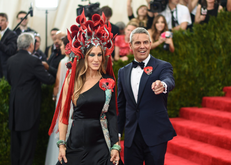 Sarah Jessica Parker and Andy Cohen at Met Gala 2015