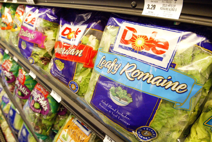 Dole pre packaged salads listeria