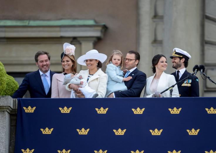 Christopher O'Neill, Princess Madeleine, Crown Princess Victoria, Prince Oscar, Crown Princess Victoria, Princess Estelle, Princess Sofia and Prince Carl Philip