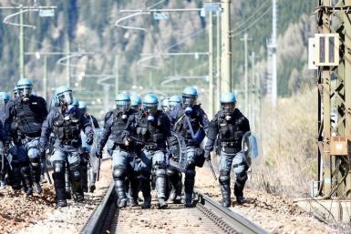 Italian Riot Police in Brenner, May 7, 2016