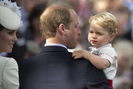 Prince George with parents, The Duke and Duchess of Cambridge