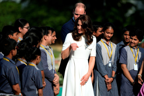Kate Middleton sports an Emilia Wickstead dress in New Delhi