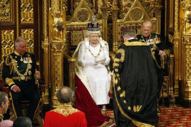 Britain's Queen Elizabeth at the State Opening of Parliament