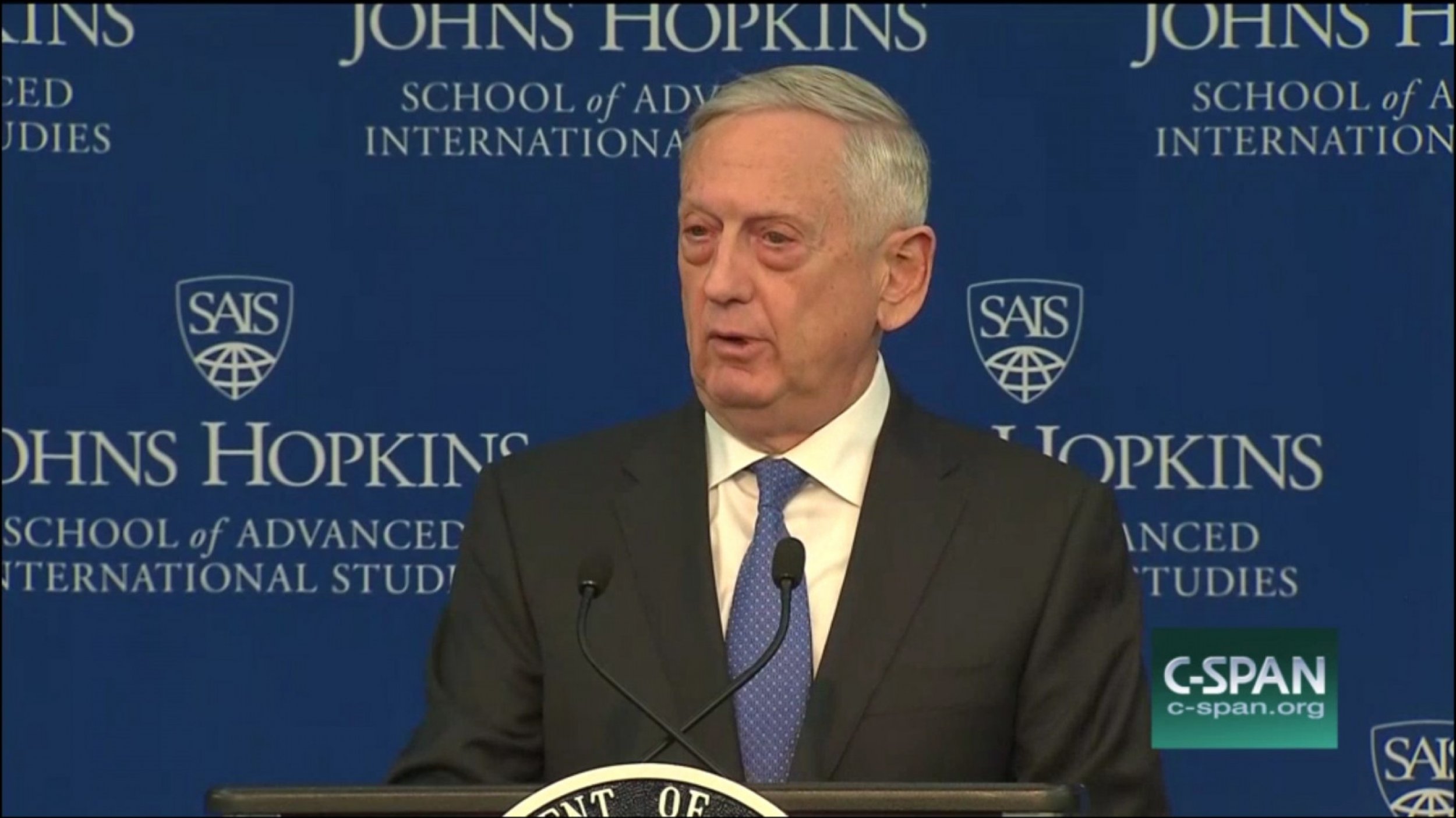 Secretary Of Defense James Mattis Outlines New National Strategy, Citing Various Global Threats 