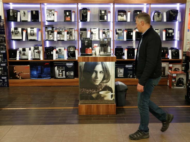 Coffee machines in Moscow store