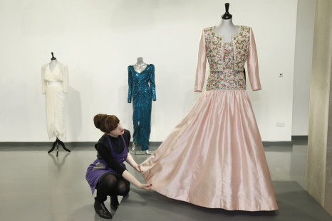 A Catherine Walker Mughal-inspired silk evening gown and bolero worn by Princesss Diana