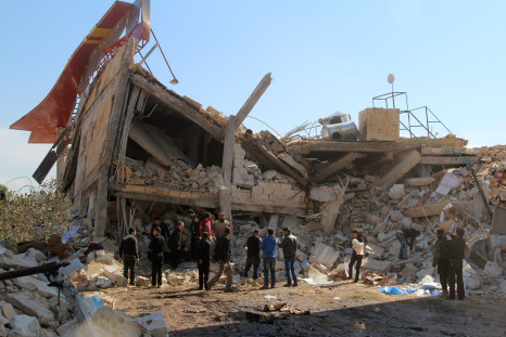 Rubble of Syrian hospital