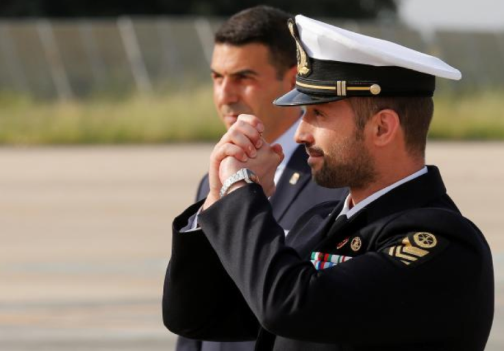 Italian Marine Salvatore Girone, Rome, May 28, 2016