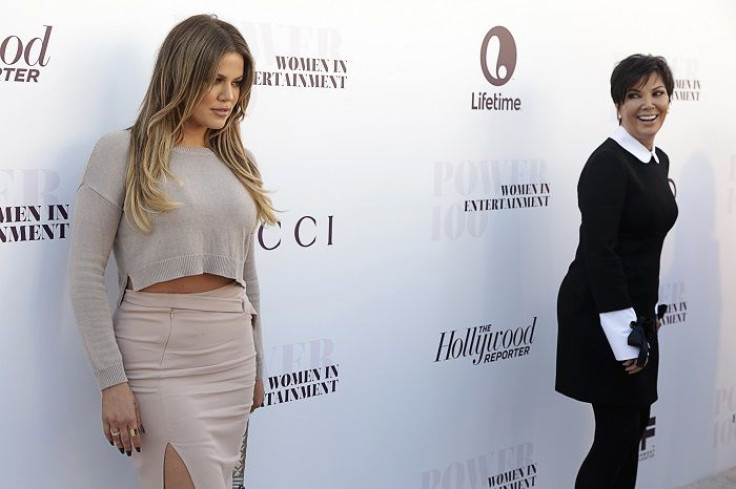 Khloe Kardashian (R) and mother Kris Jenner 