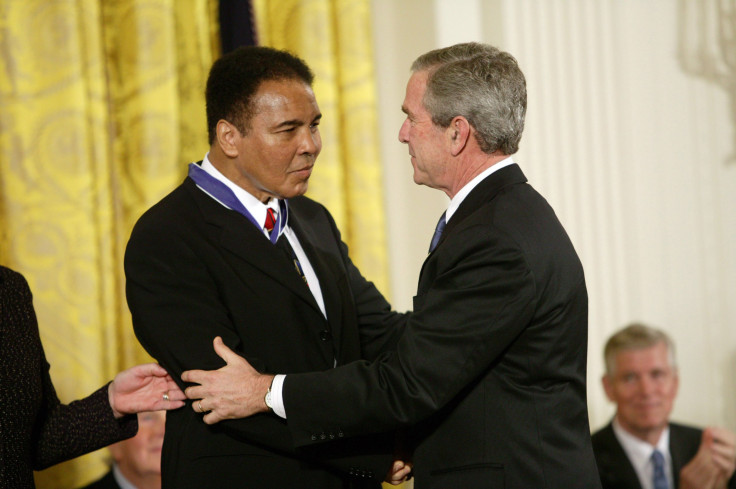 Muhammad Ali and President George Bush