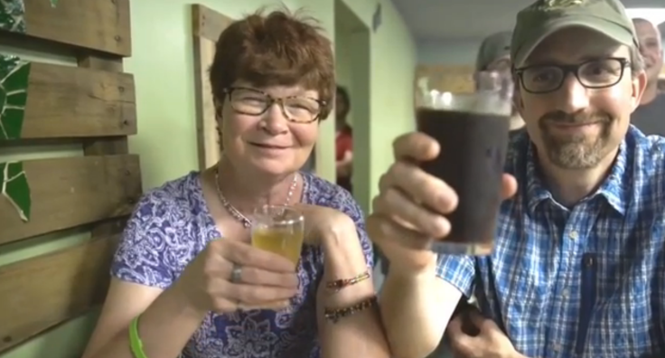 Couple Toasts Beer