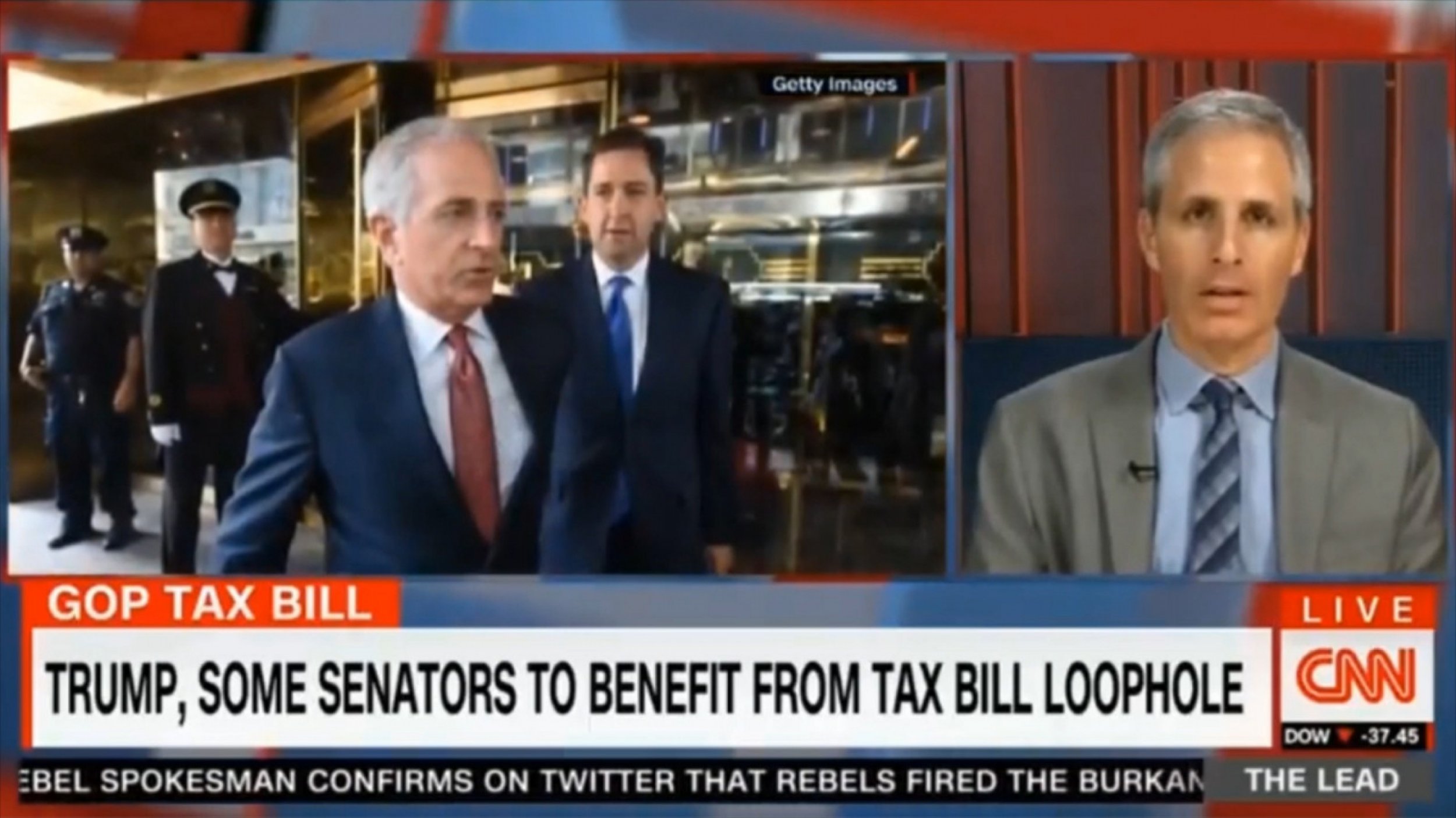 Journalist David Sirota Tells CNN Why Republican Senator Bob Corker Likely Switched His Tax Bill Vote
