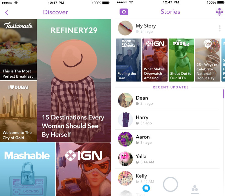 snapchat redesign