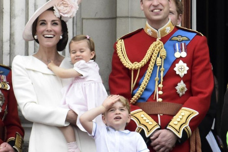 The Duke and Duchess of Cambridge with children Prince George and Princess Charlotte